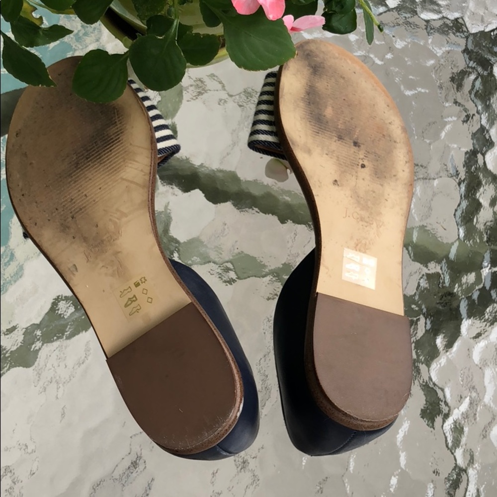 J Crew navy/white striped slides - Picture 6 of 6